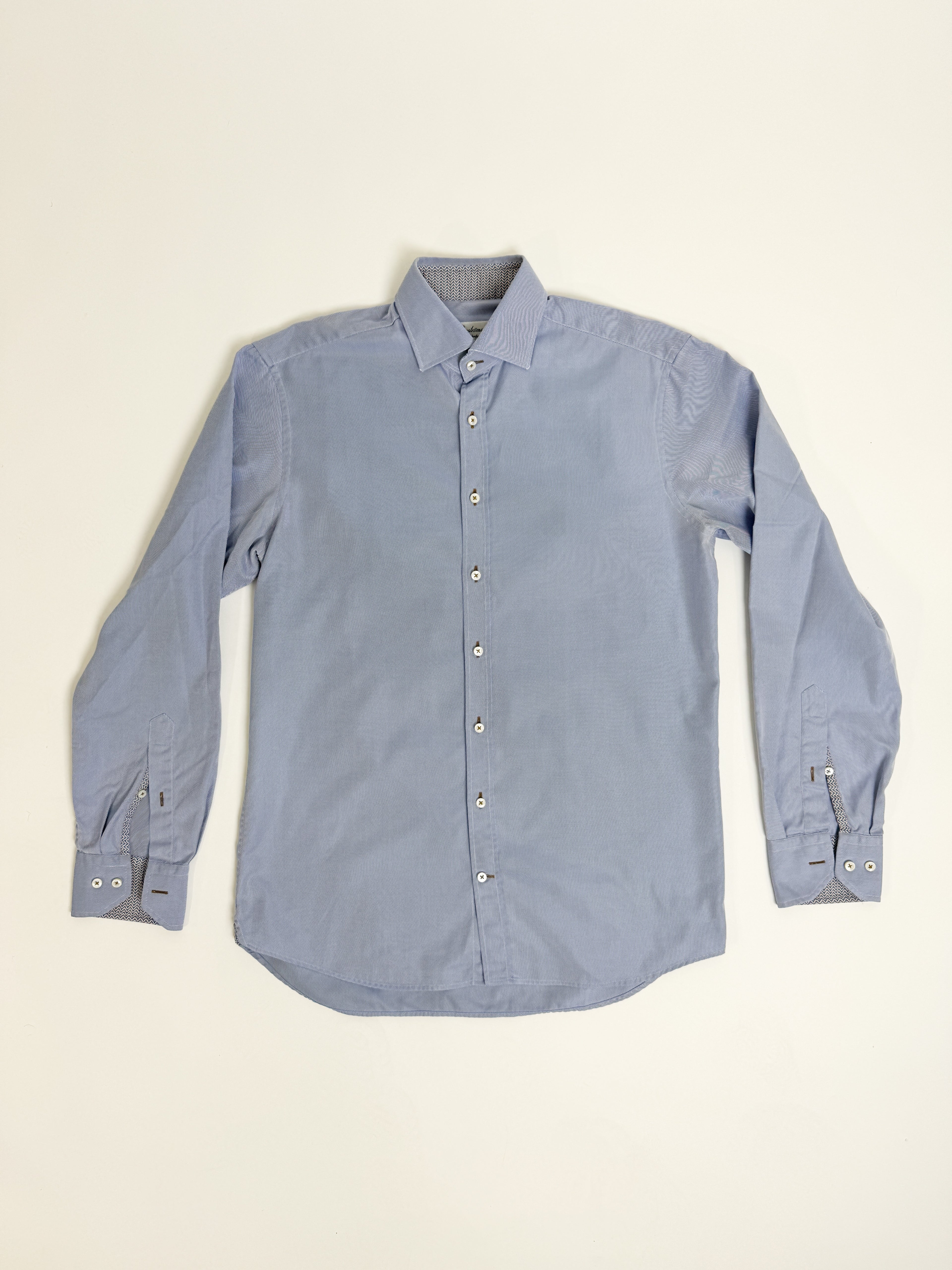 Stenströms Lightblue Fitted Body Twofold Super Cotton Shirt