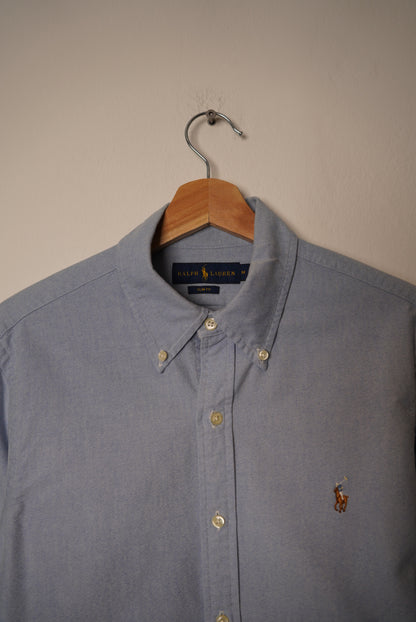 Ralph Lauren Lightblue Slim Fit Cotton Oxford Button Down Shirt