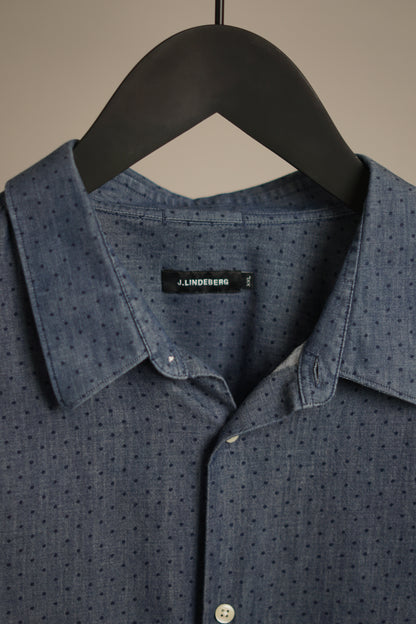 J.Lindeberg Blue Dotted Shirt