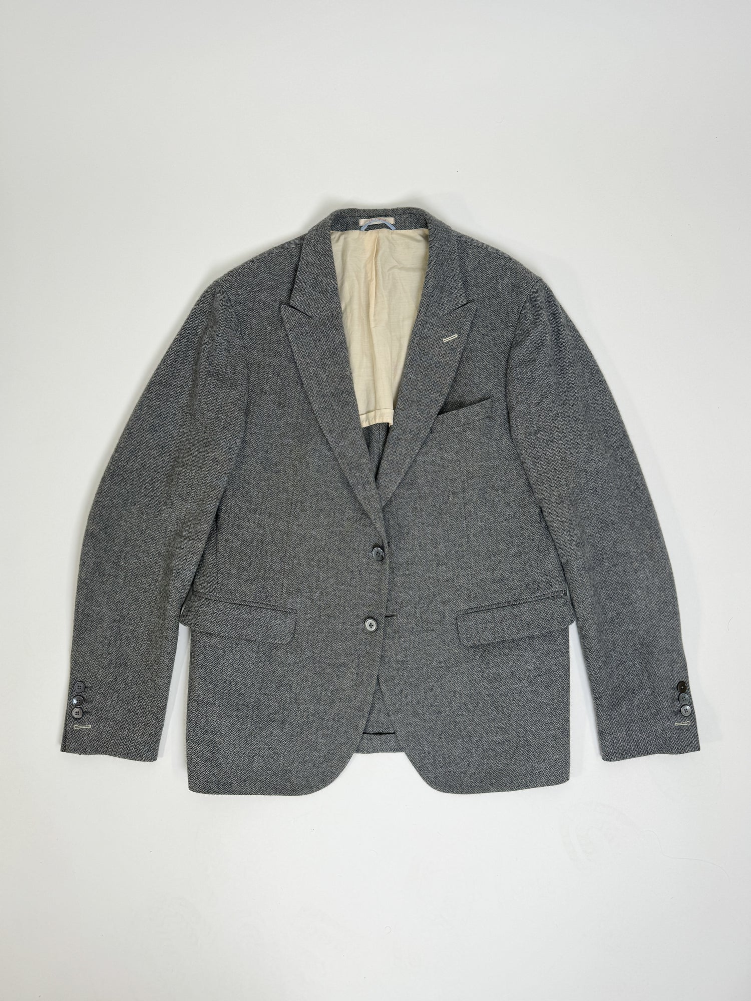 Gant Rugger Grey Herringbone Blazer