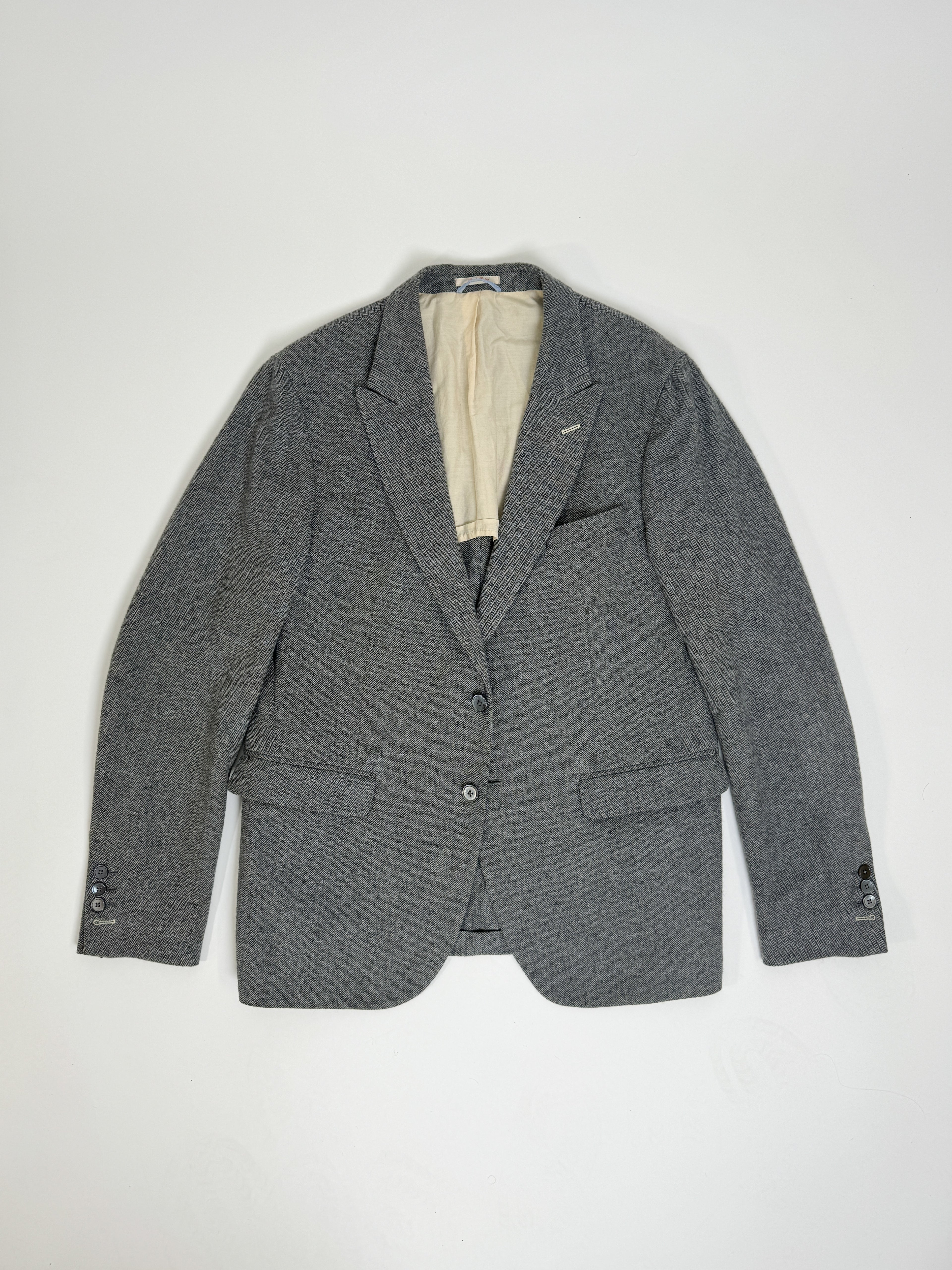 Gant Rugger Grey Herringbone Blazer