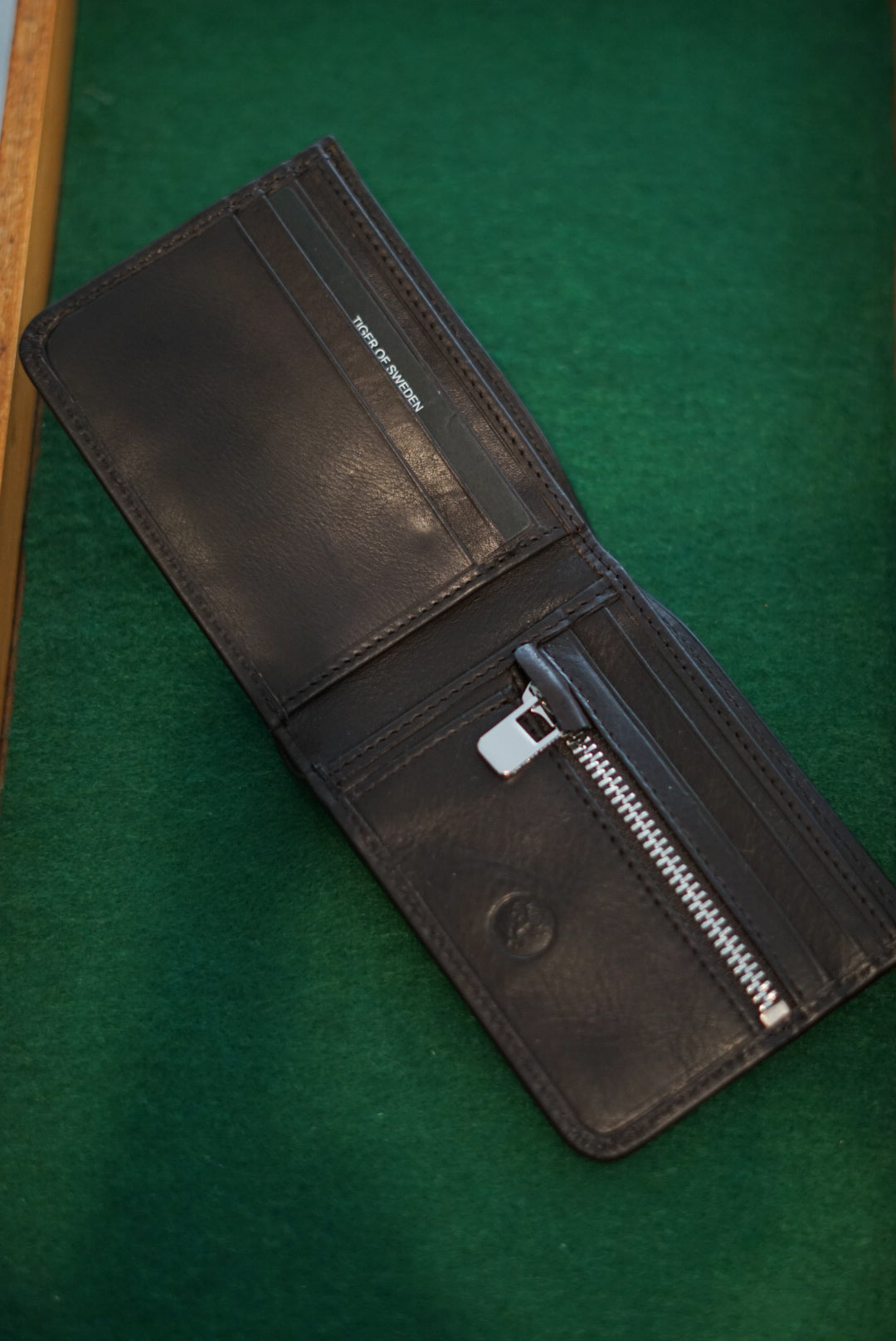 Tiger of Sweden Braune Lederbrieftasche