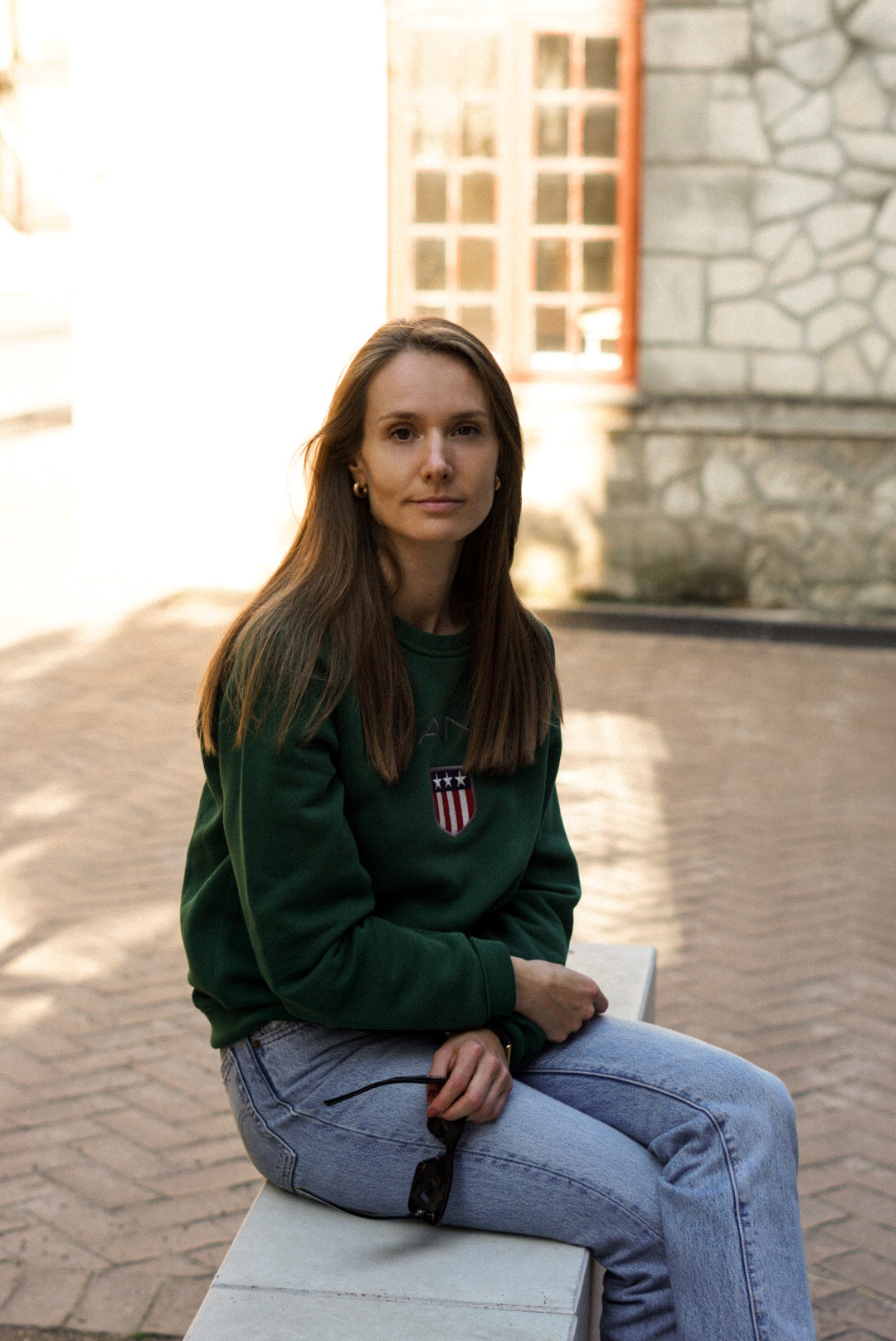 Gant Green O-Neck Sweatshirt