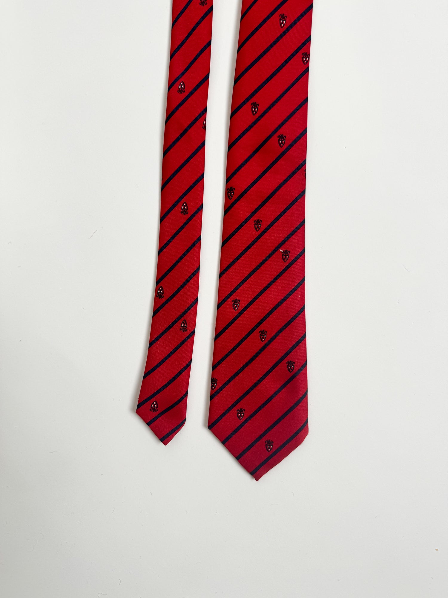 Vintage Red Striped Ivy League Tie