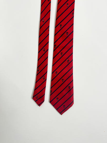 Vintage Red Striped Ivy League Tie