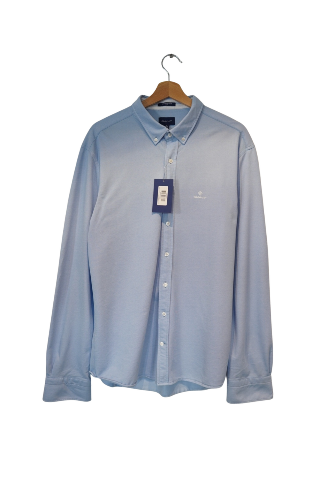 Gant Lightblue Tech Prep Pique Slim Shirt