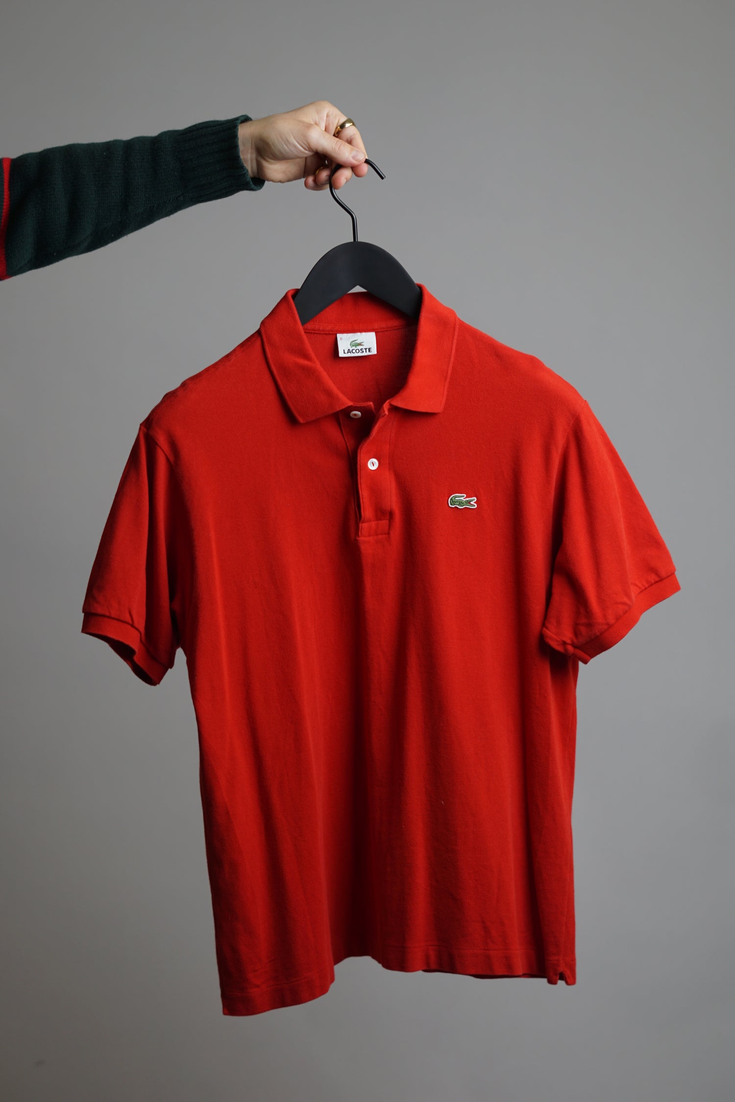 Lacoste Red Cotton Polo Shirt