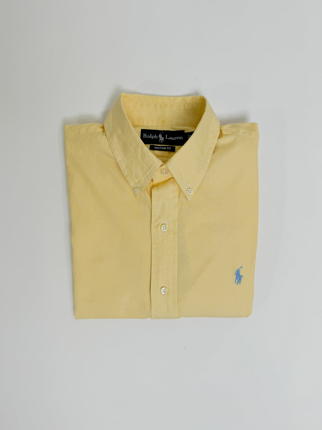 Ralph Lauren Yellow Custom Fit Poplin Shirt