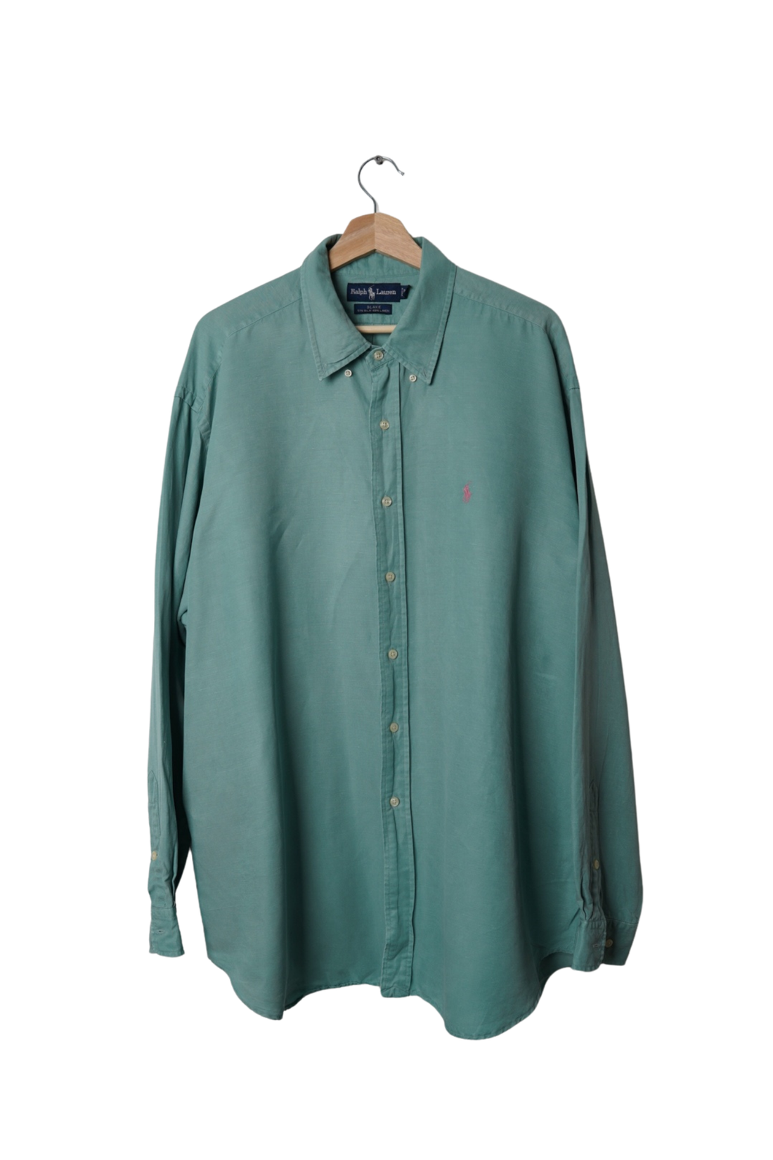 Ralph Lauren Mint Green Blake Silk and Linen Shirt