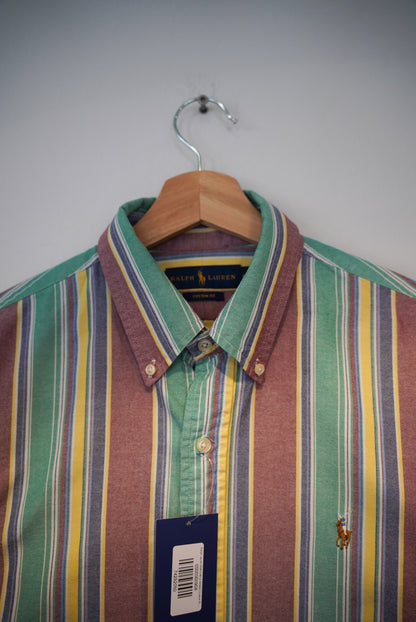Ralph Lauren Multi-Colour Striped Custom Fit Cotton Shirt