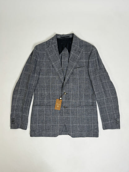 Stenströms Grey checkered Linen Blazer