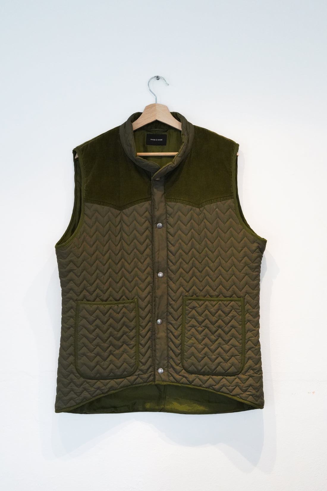 Samsøe Samsøe Green Press Stud Vest