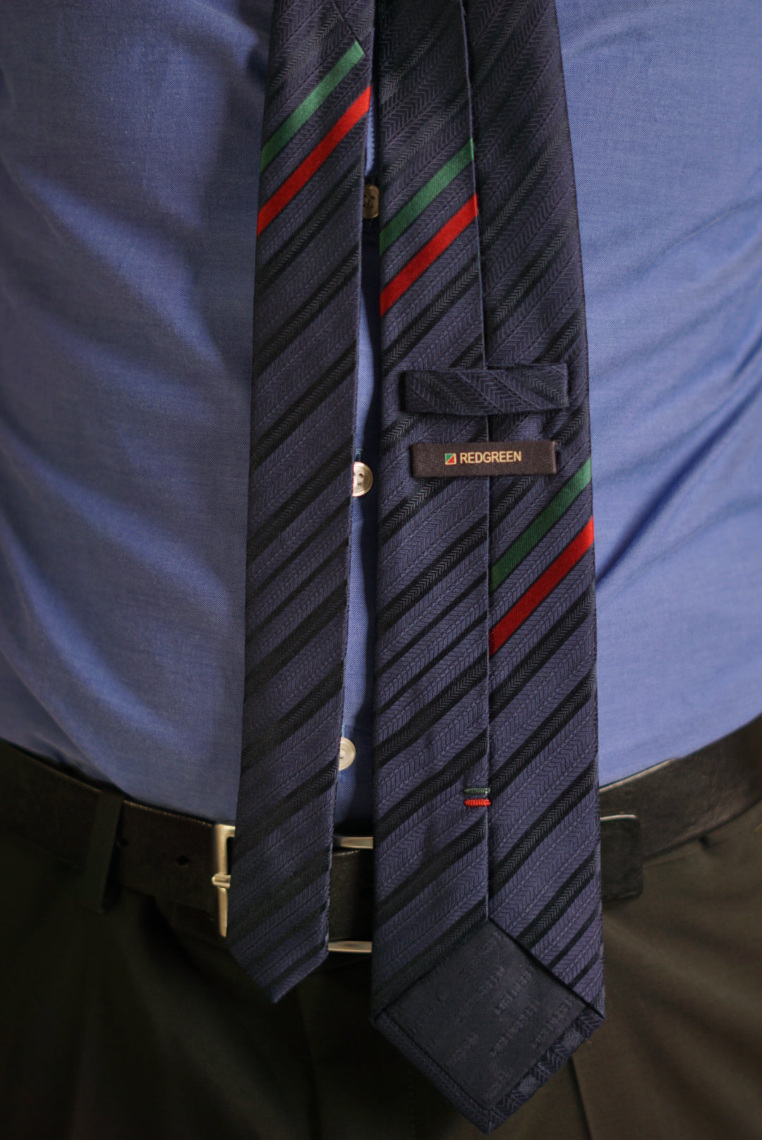 Redgreen Navy Vintage Silk Tie