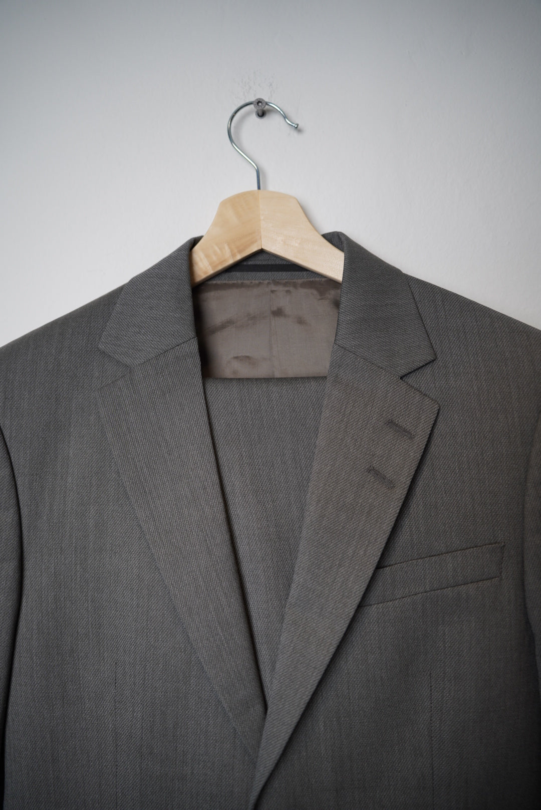 Tiger of Sweden Grey Jamonte Italian Cloth Regular Cotton Suit