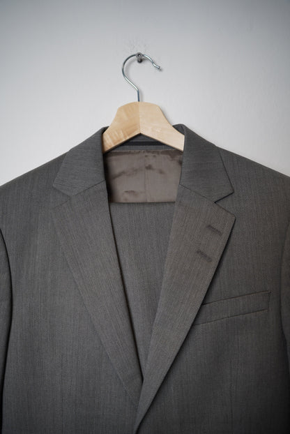 Tiger of Sweden Grey Jamonte Italian Cloth Regular Cotton Suit