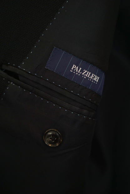 Pal Zileri Black Made in Italy Wool Blazer
