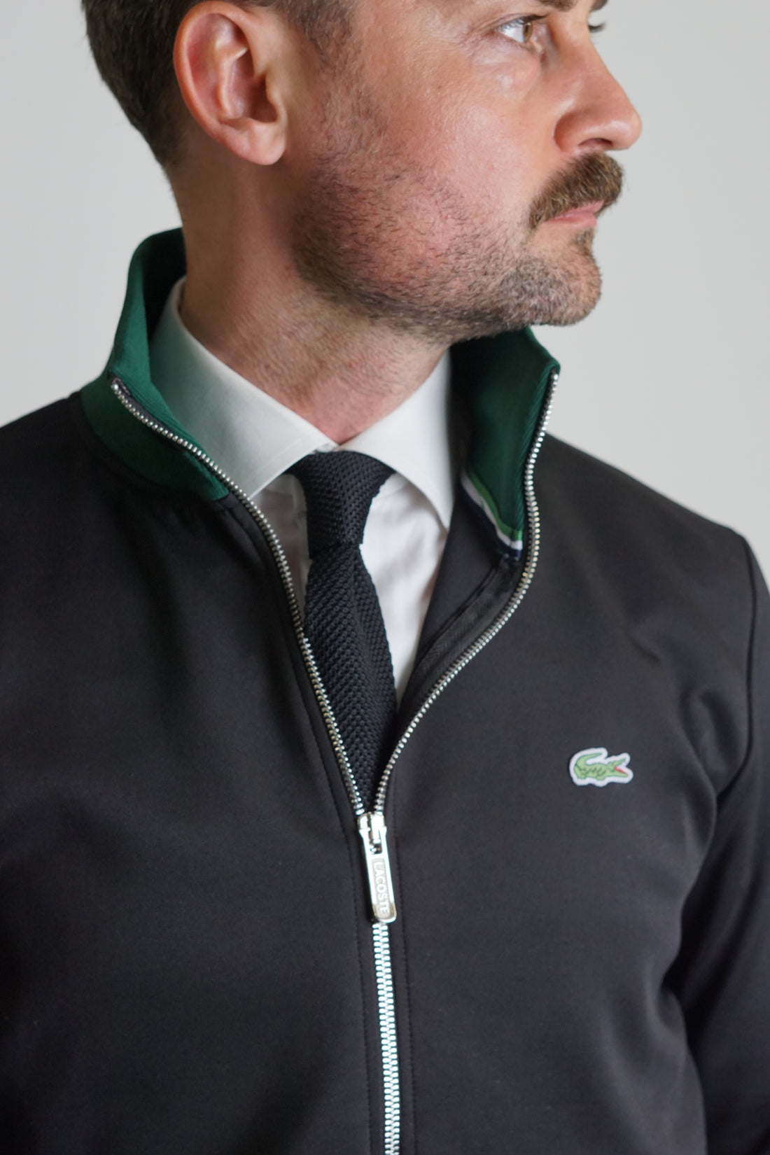 Lacoste Black and Green Zip