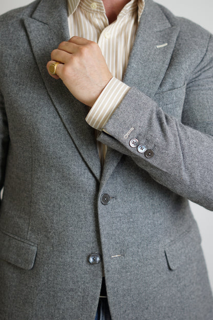 Gant Rugger Grey Herringbone Blazer