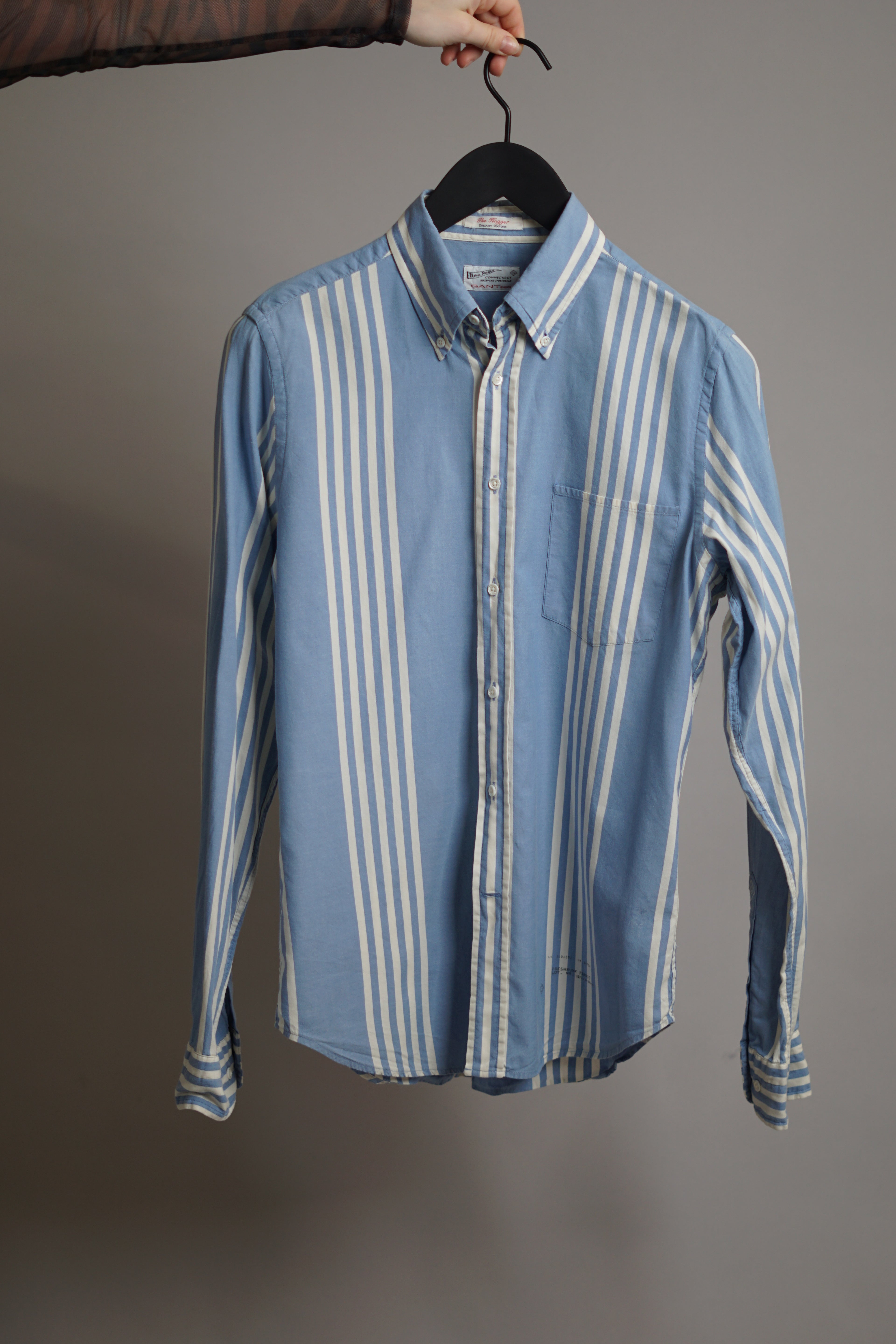 Gant Rugger Lightblue Striped Button Down Oxford Shirt