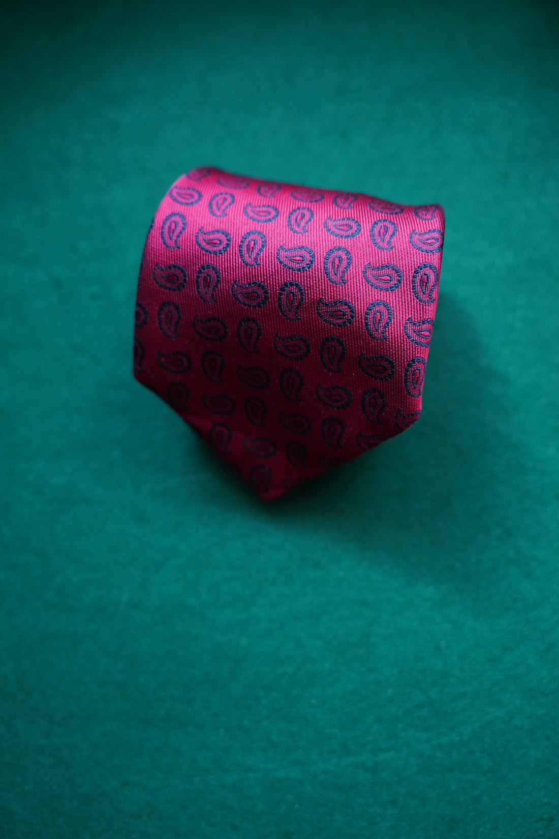 Vintage Rote Paisley Krawatte