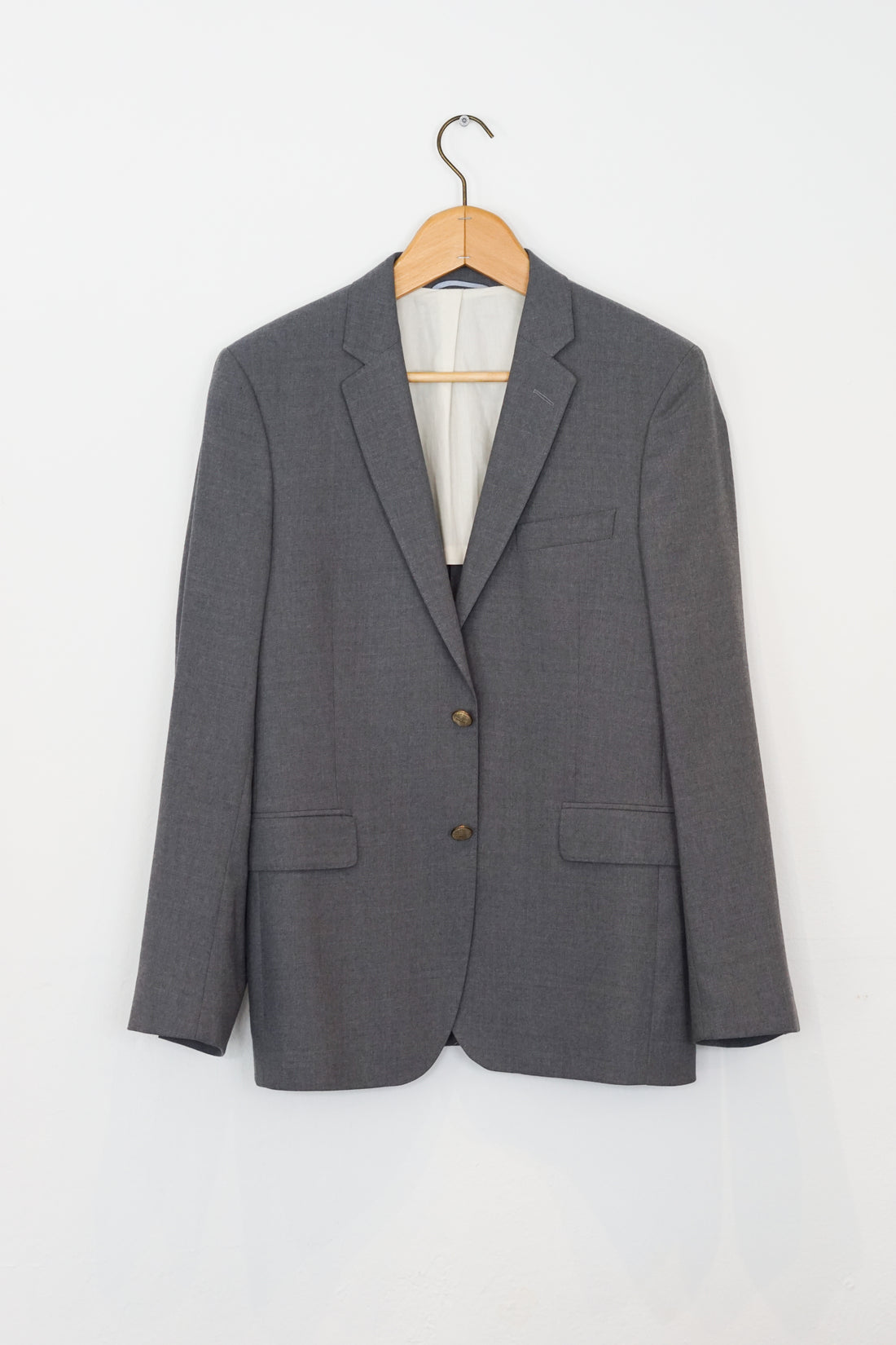 Gant Lightgrey Gold Button Slim Club Blazer