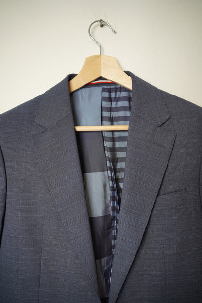 Tommy Hilfiger Darkblue The Flex Tailored Checkered Slim Fit Blazer