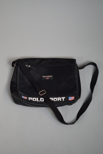 Ralph Lauren Black Polo Sport Shoulder Bag