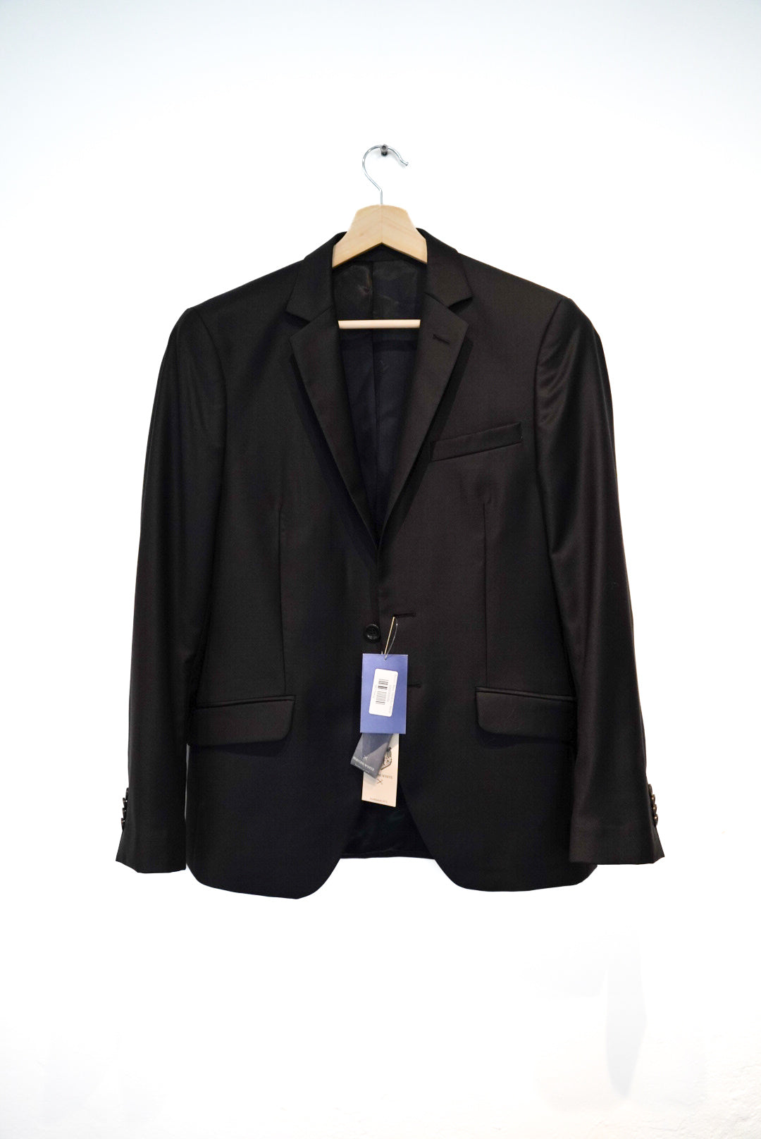 Bertoni Black Travel Suit Blazer