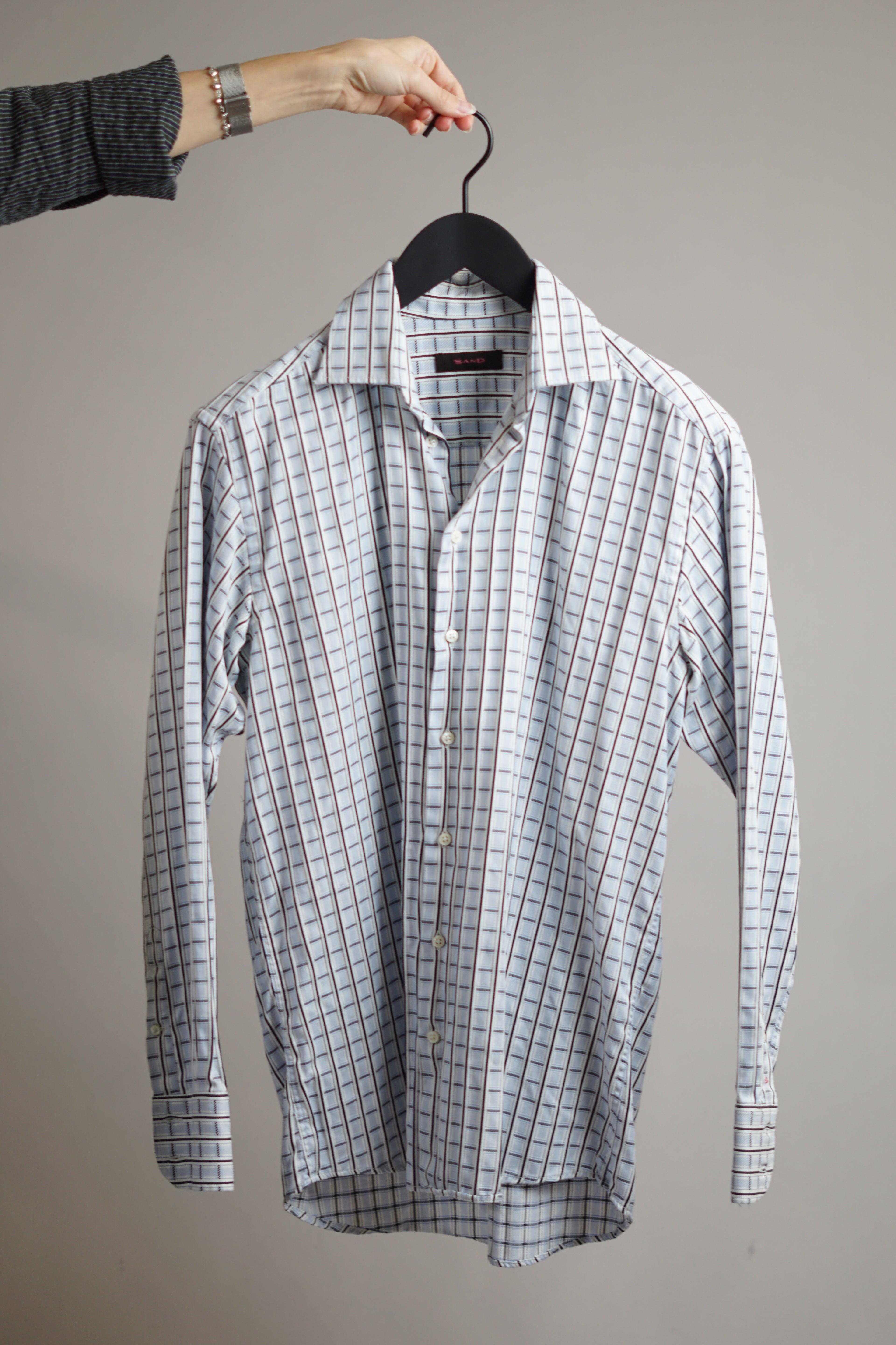 Sand Copenhagen Checkered Cotton Shirt