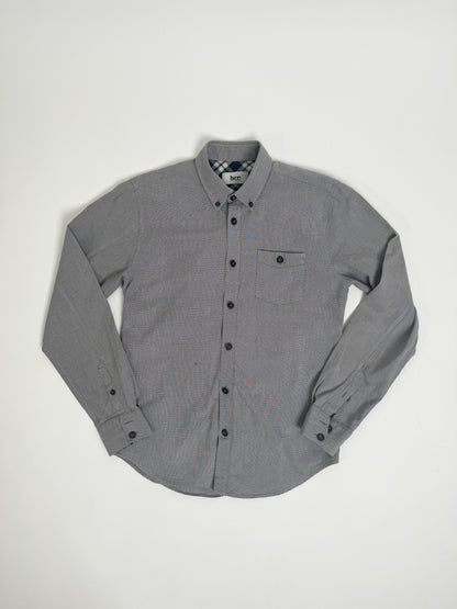 Bruuns Bazaar Grey BZR Black Button Shirt