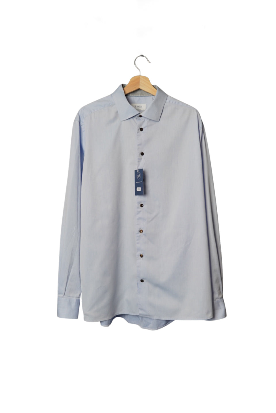 Eton Light Blue Contemporary Fit Business Cotton Shirt