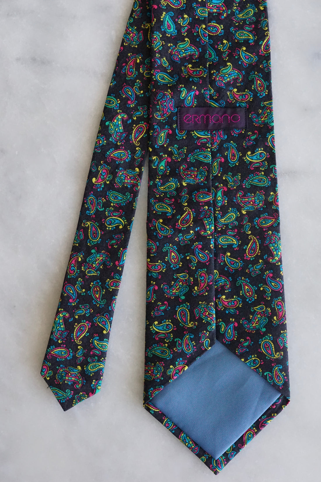 Ermano Vintage Paisley Silk Tie