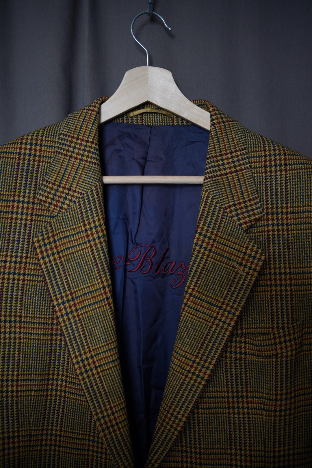 Gant The Blazer Brown Houndstooth Wool Blazer