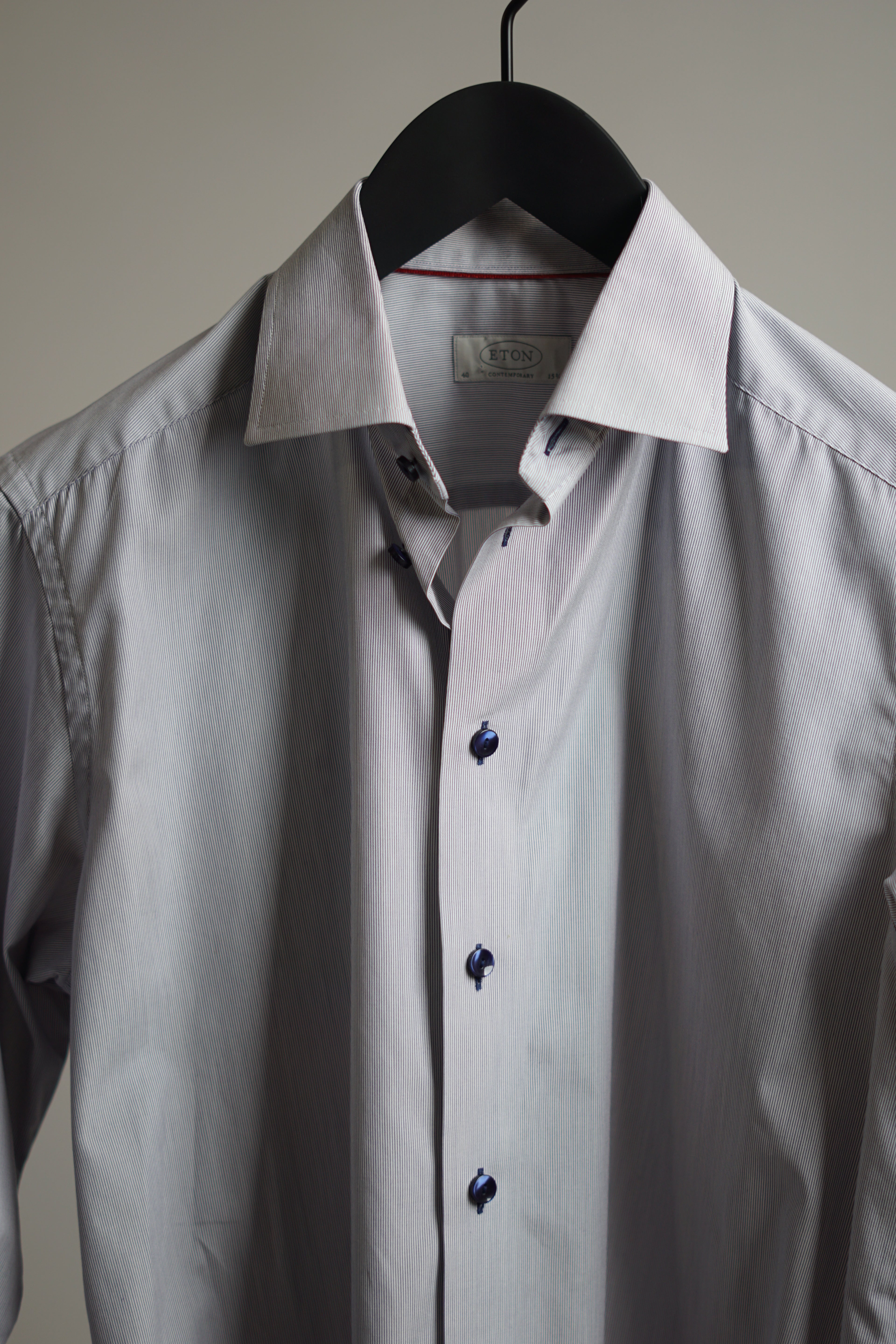 Eton Narrow Striped Contemporary Shirt