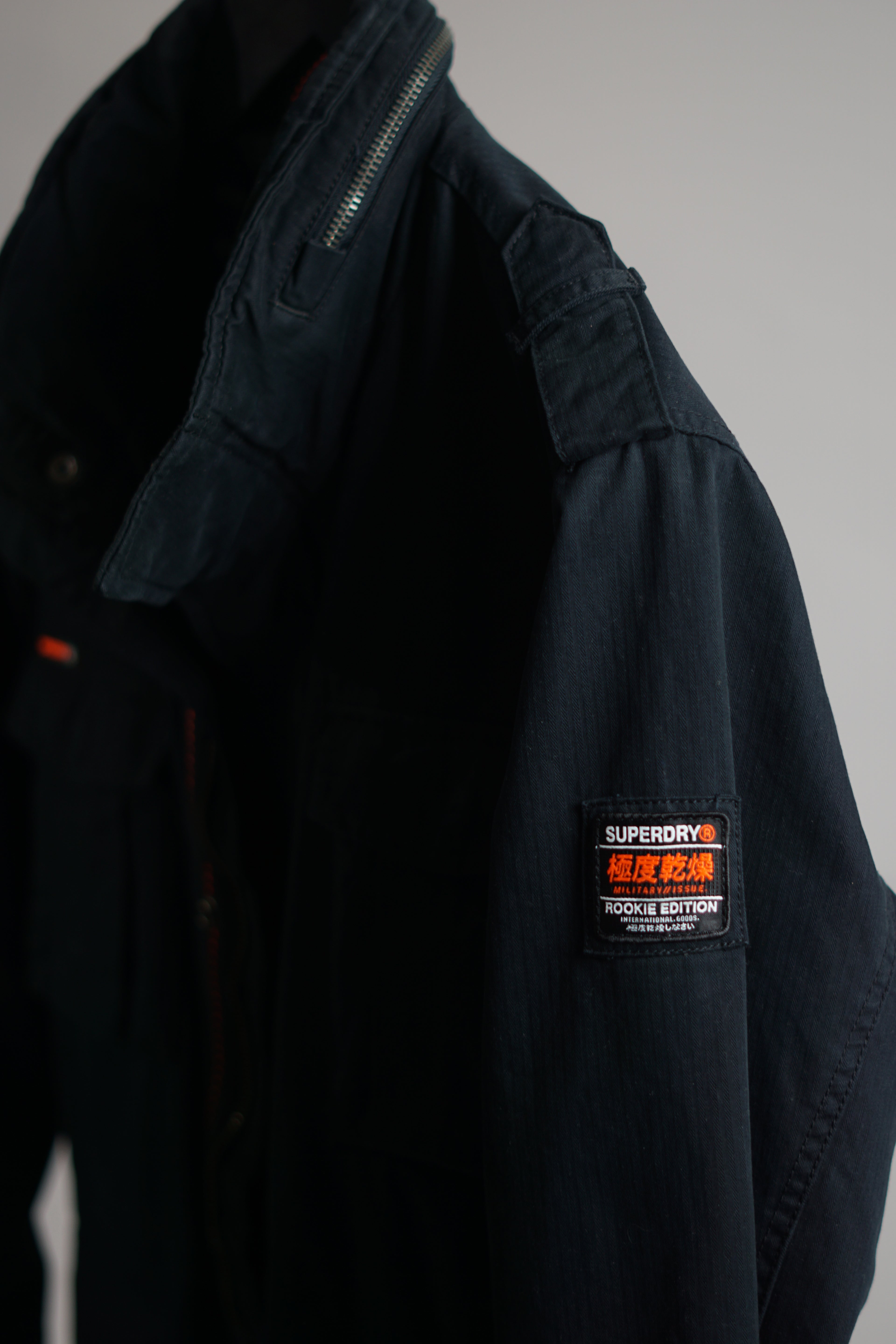 SuperDry Black Military Jacket