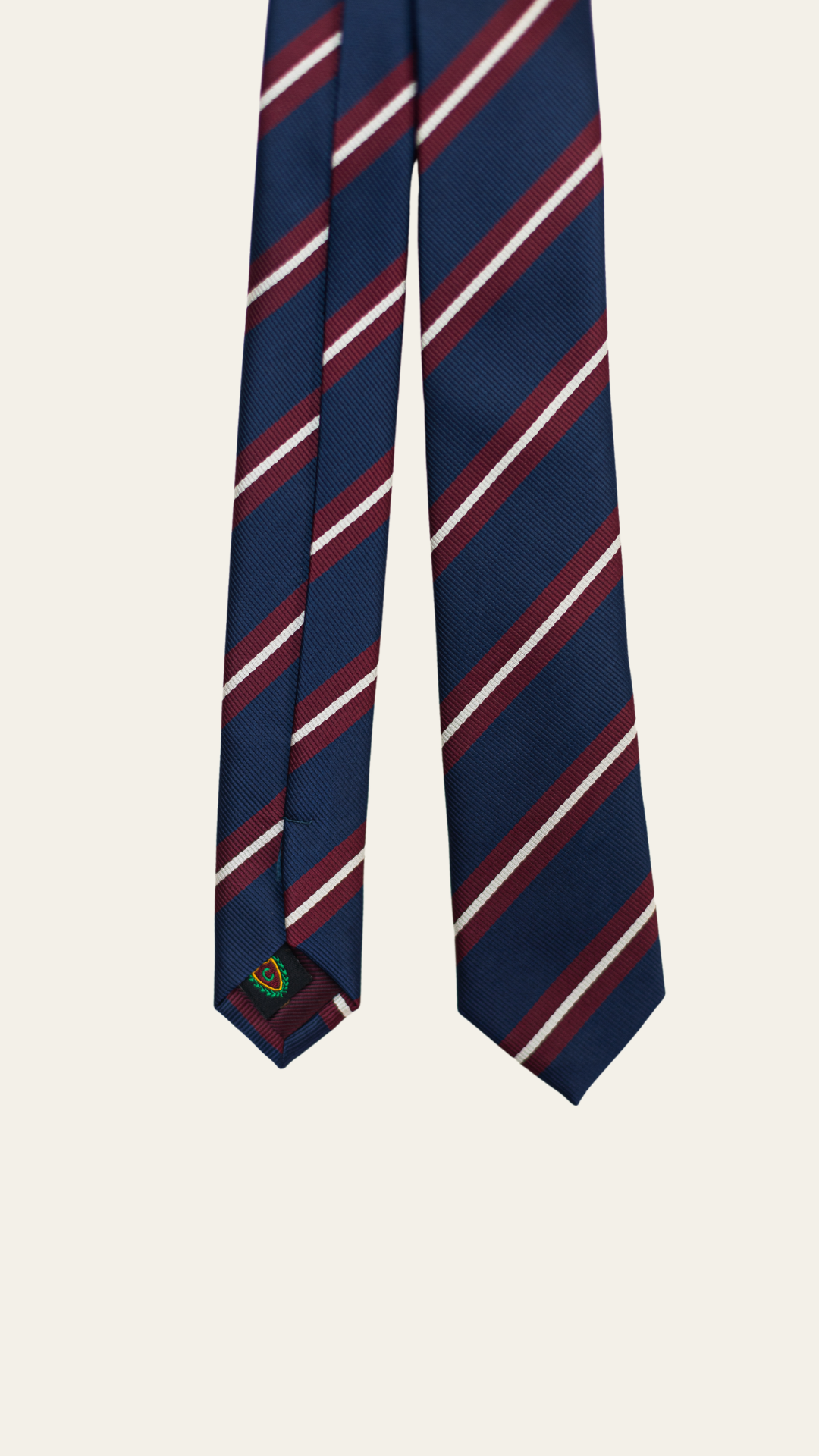 Vintage Navy, red &amp; White Striped Tie