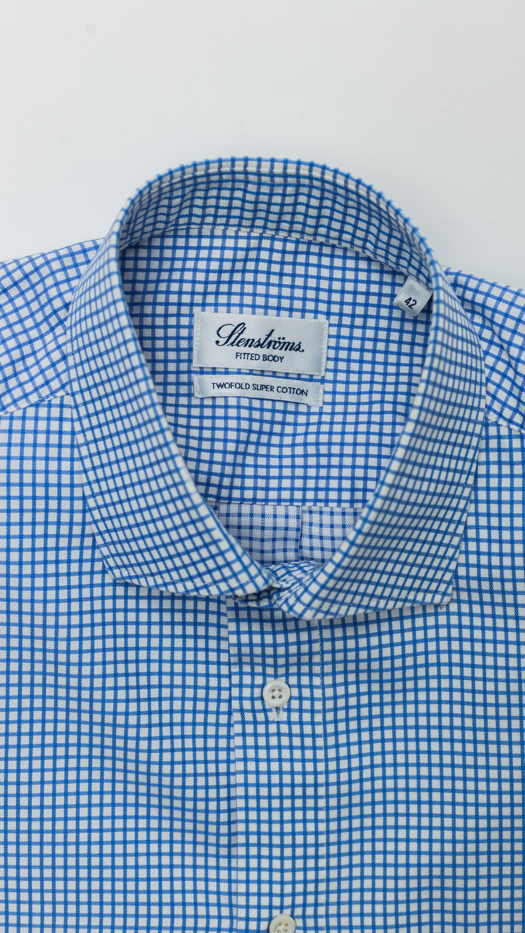 Stenströms Light Blue Checkered Shirt