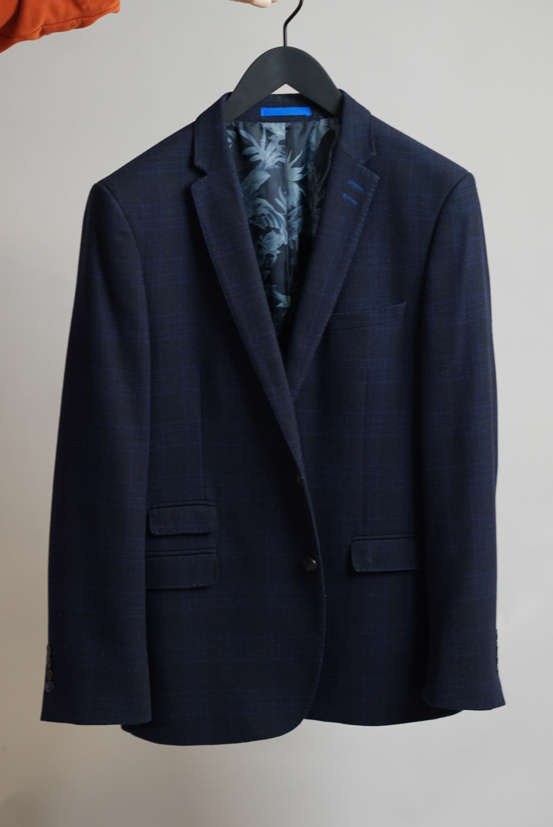 Moss London Dark Navy Slim Fit Wool Blazer