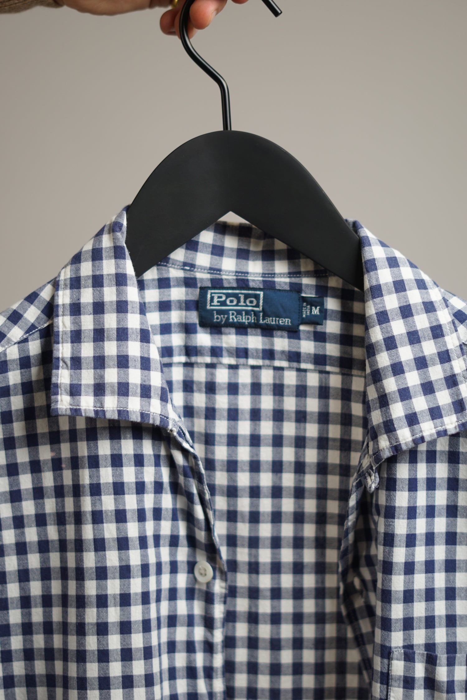 Polo Ralph Lauren Black &amp; White Checkered Short Sleeved Shirt