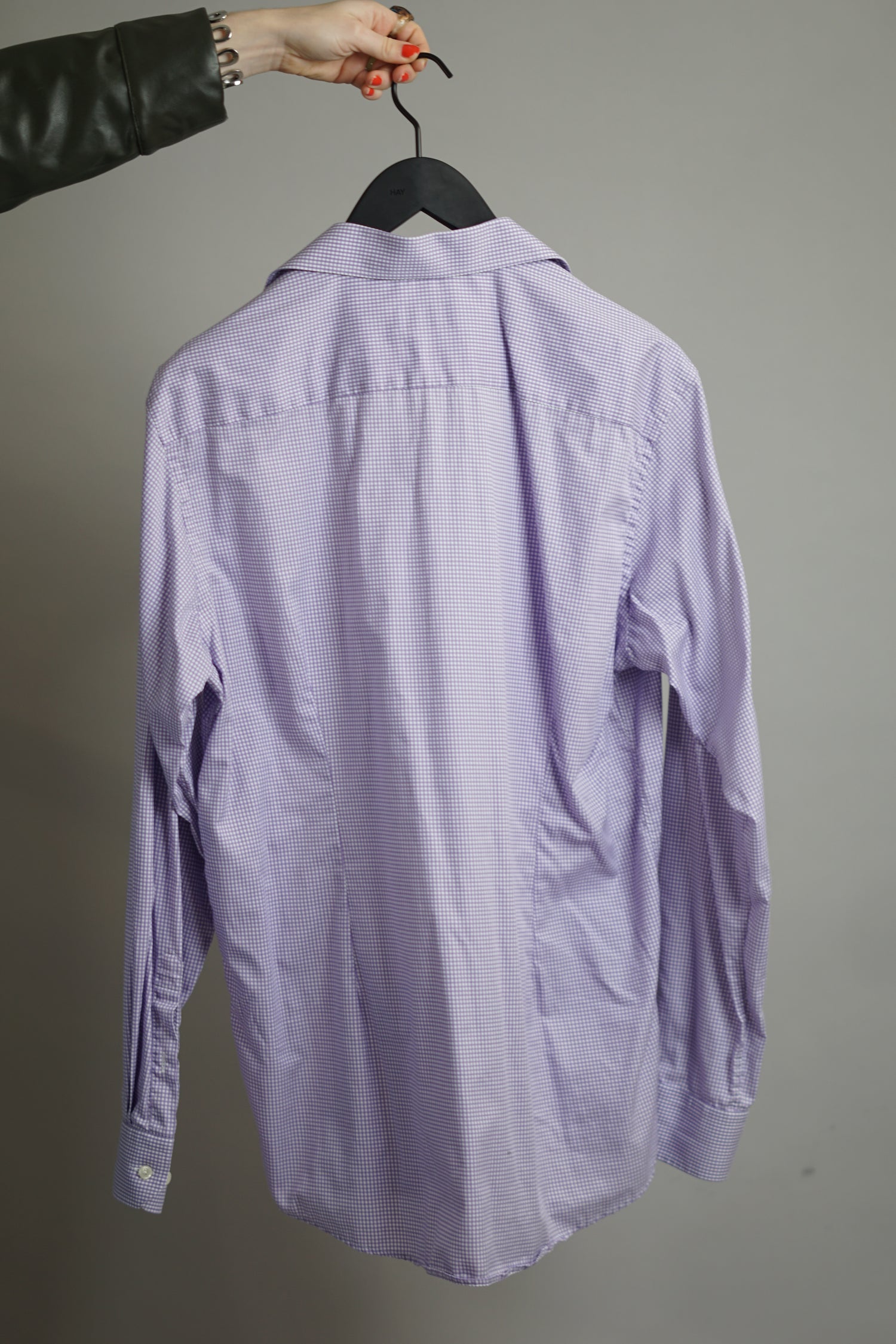 Eton Purple Checkered Contemporary Shirt
