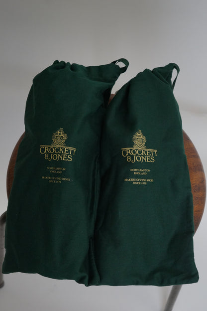 Crockett &amp; Jones Espresso Calf Suede Leather Sole Shoes