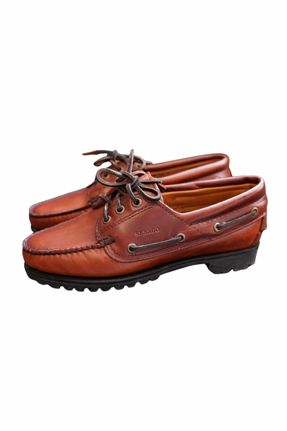 Sebago Brown Leather Sailor Shoes