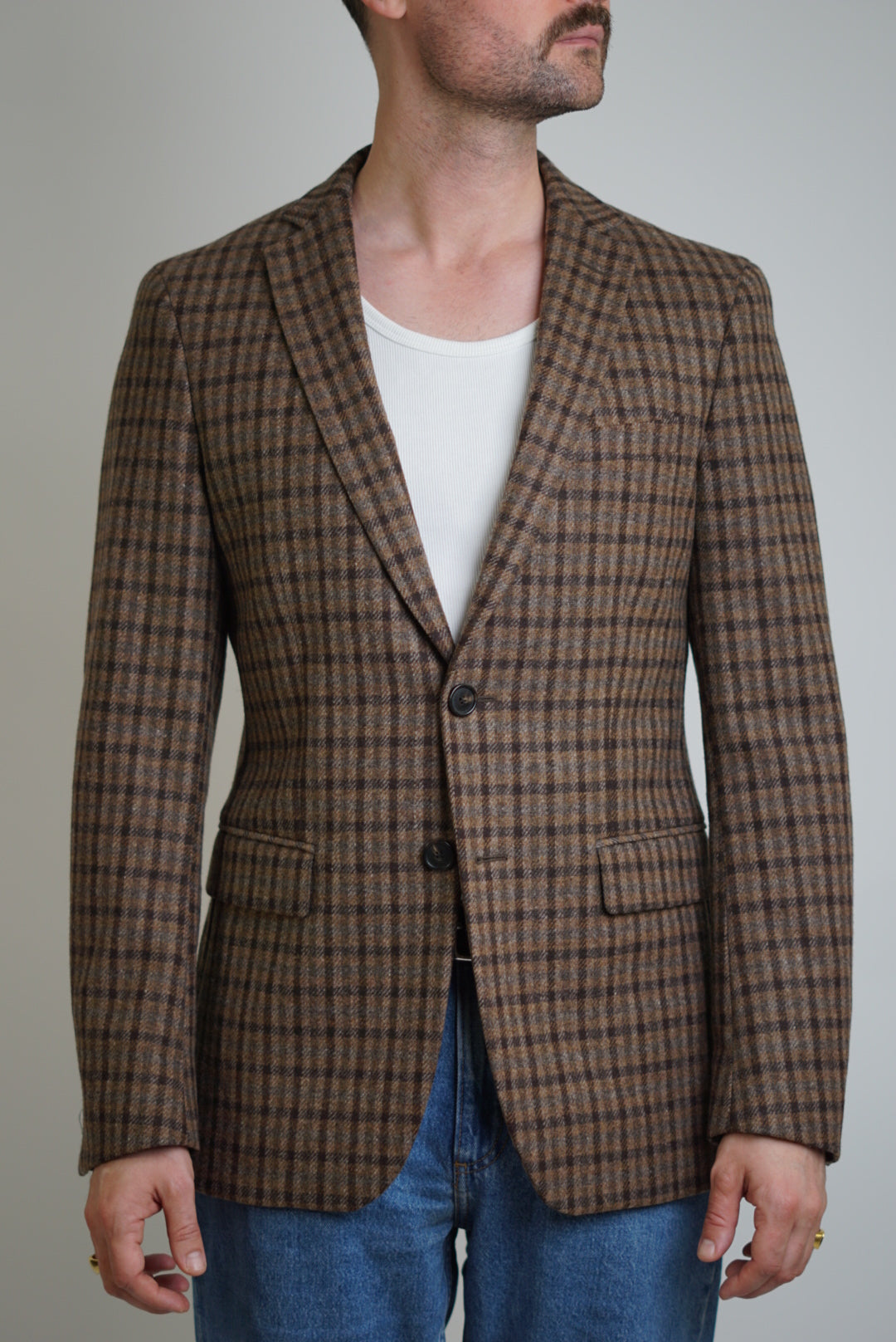 Gant  Dark Brown Tweed Blazer