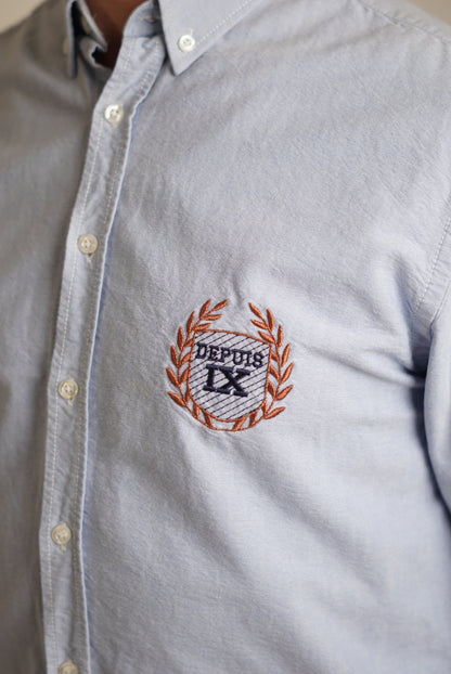 Les Deux Lightblue Depuis IX Crest Oxford Shirt