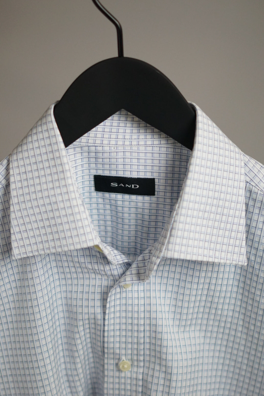 Sand Copenhagen Light Checkered Cotton Shirt