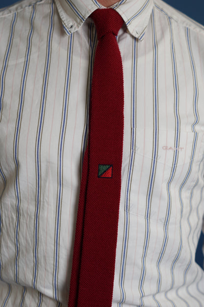 Redgreen Red Vintage Knit Tie