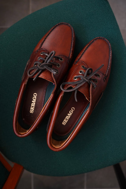 Sebago Brown Leather Sailor Shoes