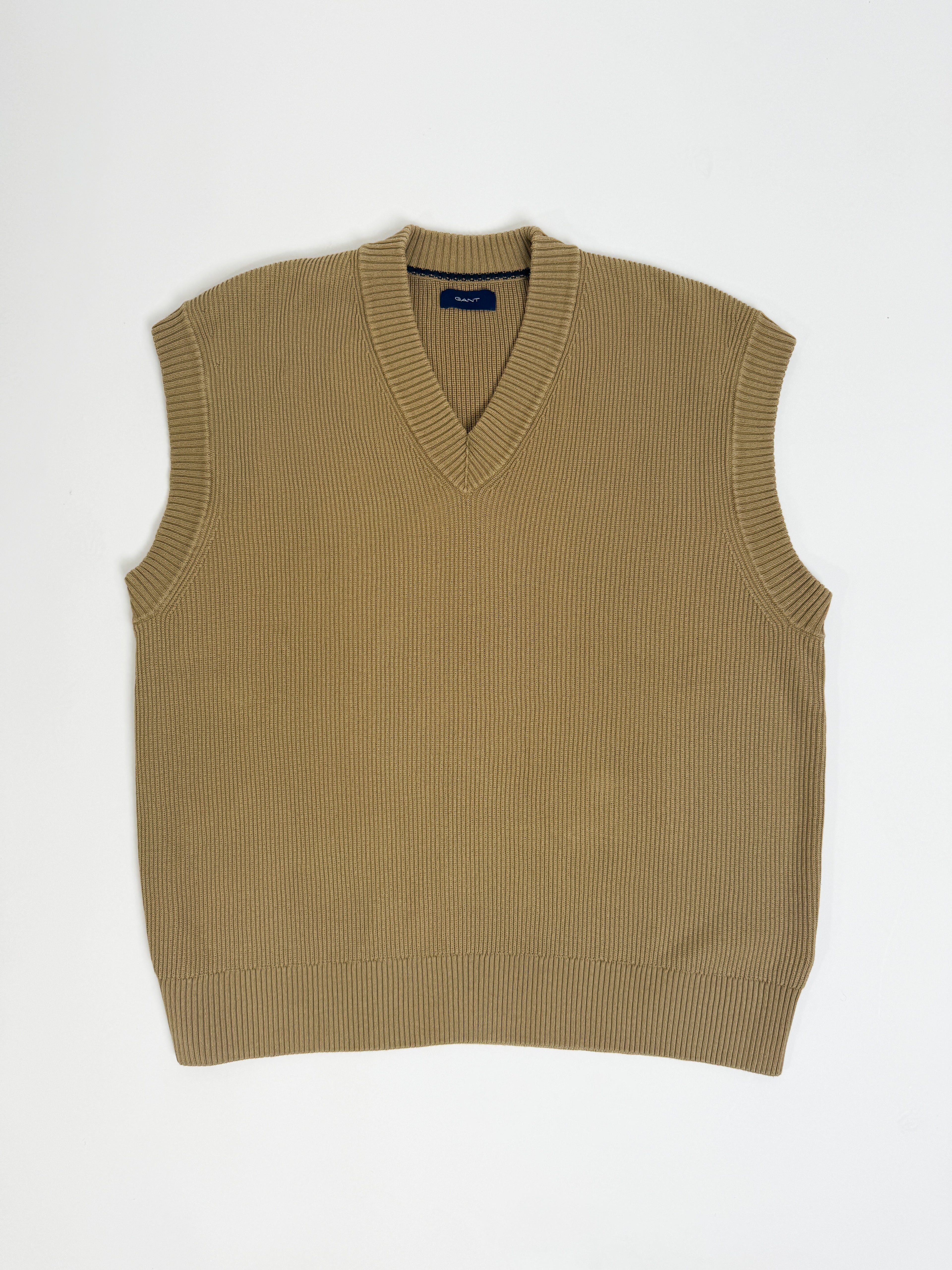 Gant Light Brown Knit Vest