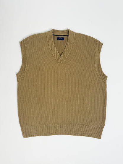 Gant Light Brown Knit Vest