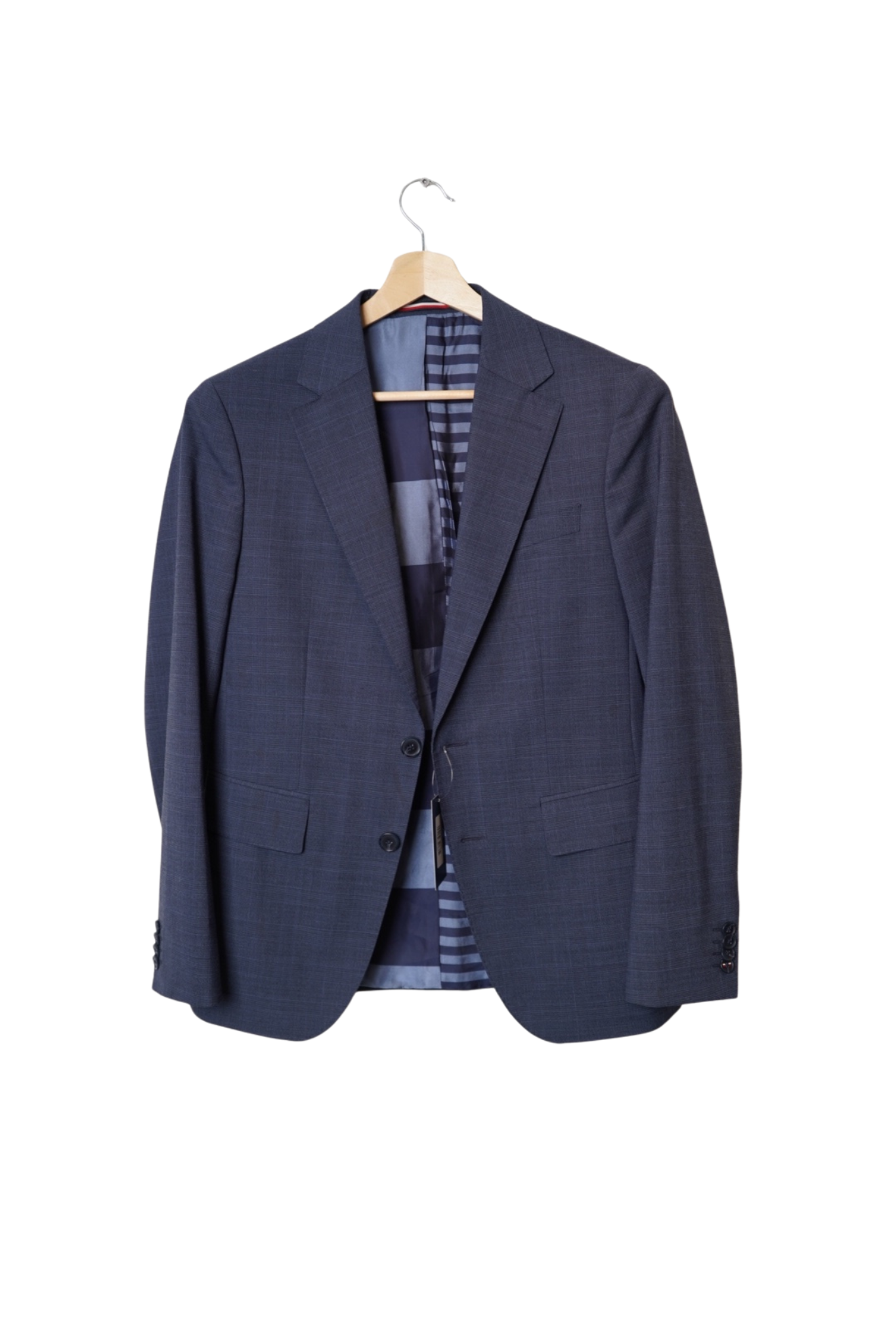 Tommy Hilfiger Darkblue The Flex Tailored Checkered Slim Fit Blazer